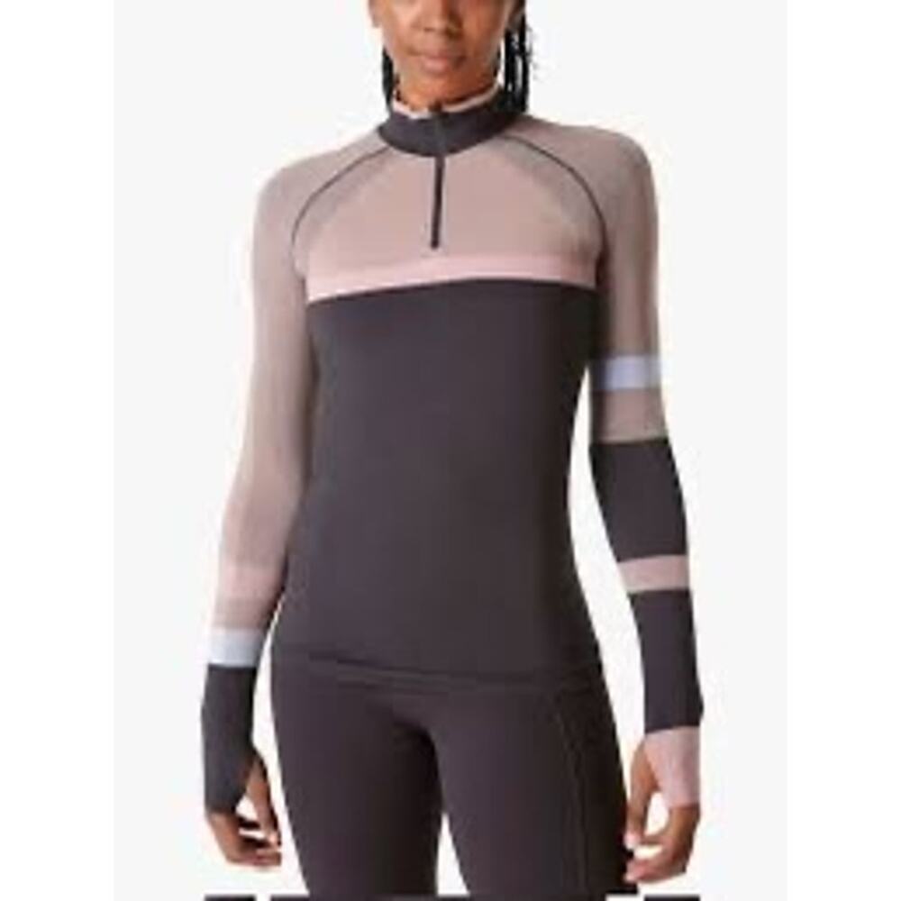 Sweaty Betty Athlete Half Zip Long Sleeve Gym Top Women’s XS